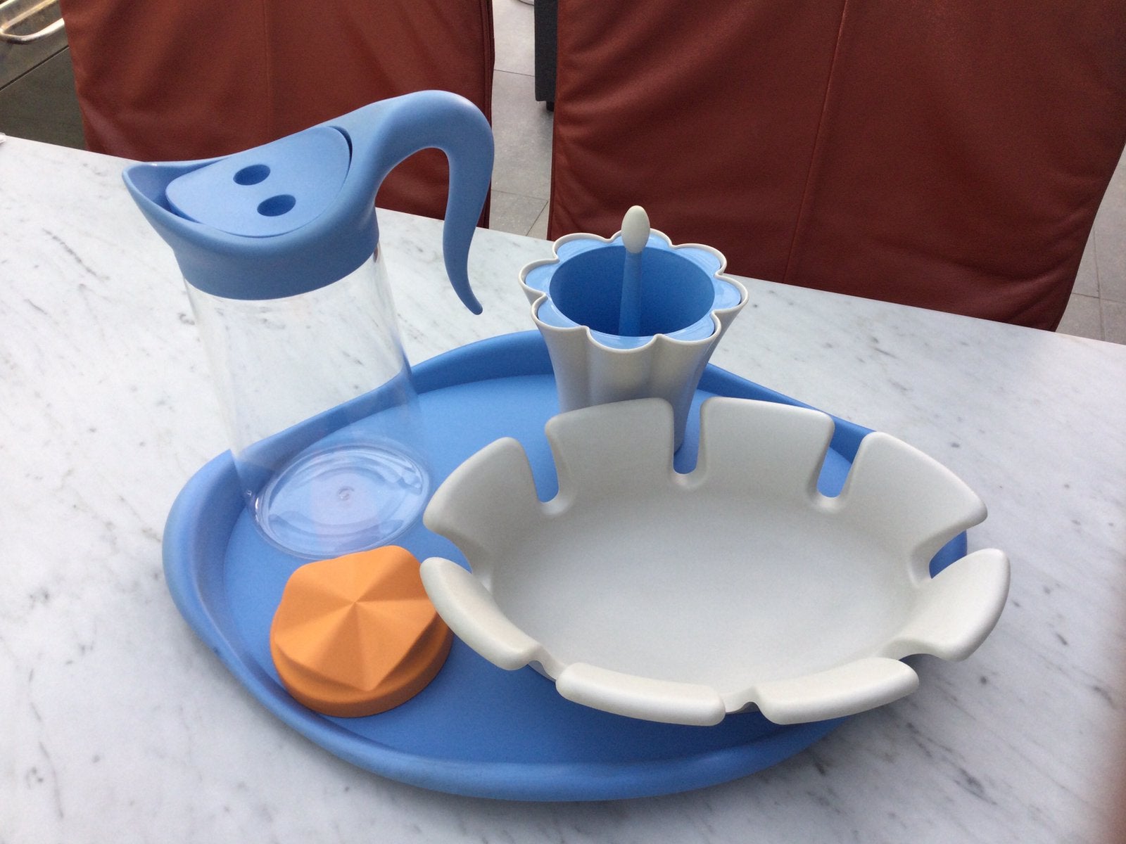 Leuk Italiaans serviesgoed/accessoires van Giostyle!, Ophalen of Verzenden, Zo goed als nieuw, Kunststof, Overige stijlen