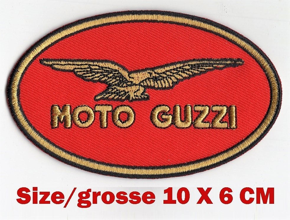 MOTO GUZZI oval Iogo patch voor Stelvio V11 V7 Griso V9 TT85, Verzenden, Nieuw