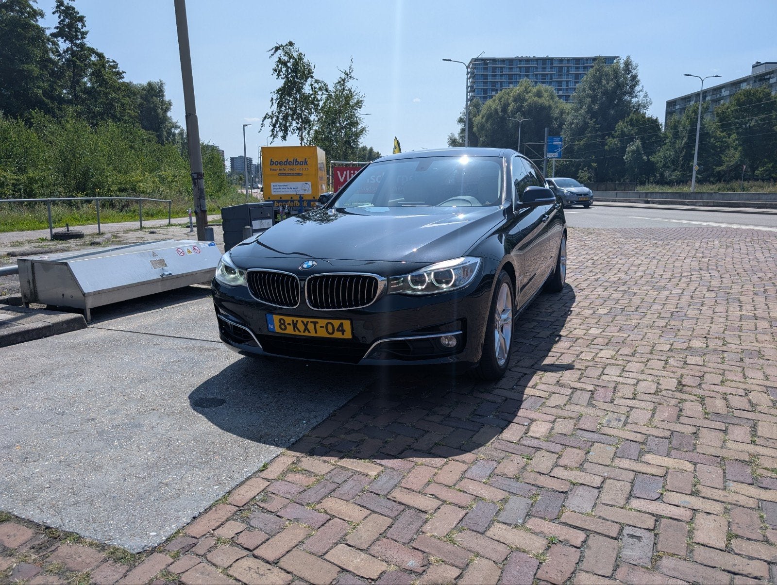 BMW 3-Serie GT 335I Aut8 2013 Zwart, Auto's, Achterwielaandrijving, Beige, Zwart, 93 €/maand