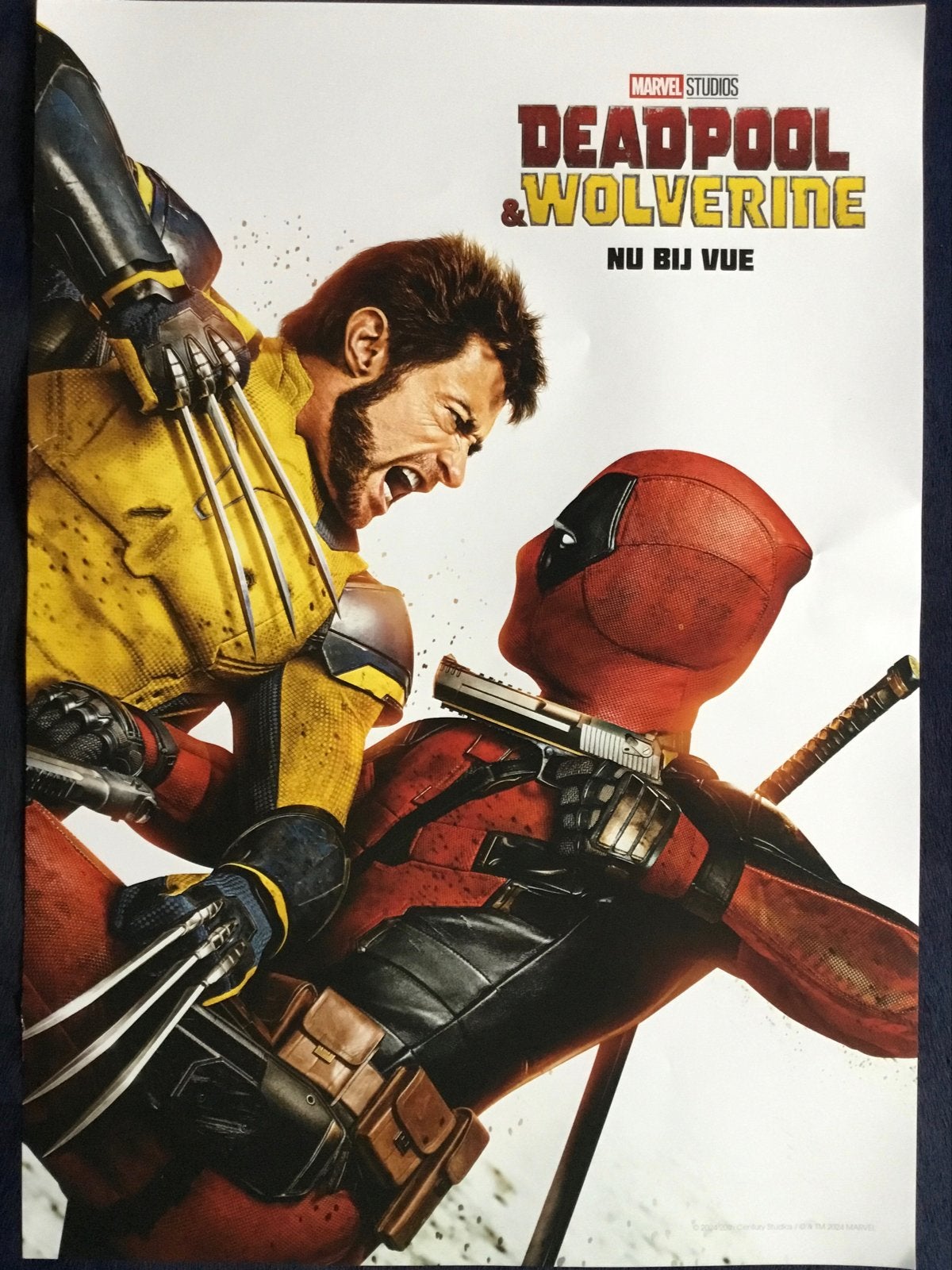 Deadpool & Wolverine bioscoop poster - Marvel Studios, Verzamelen, Ophalen of Verzenden, Nieuw, Film, Poster