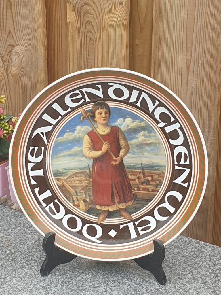 Plateelbakkerij Schoonhoven bord Echt Eindhoven., Ophalen