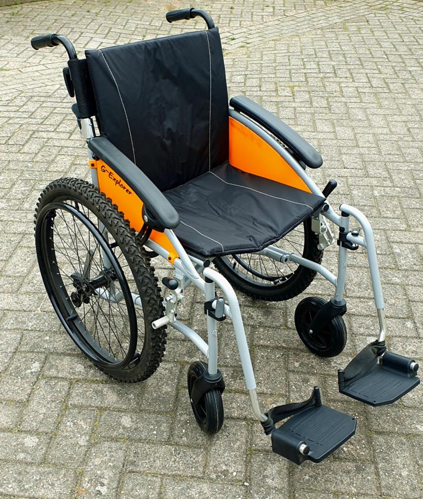 Lichtgewicht outdoor rolstoel Excel G-Explorer NIEUW, Diversen, Rolstoelen, Excel G-Explorer, Nieuw, Duwrolstoel, Inklapbaar