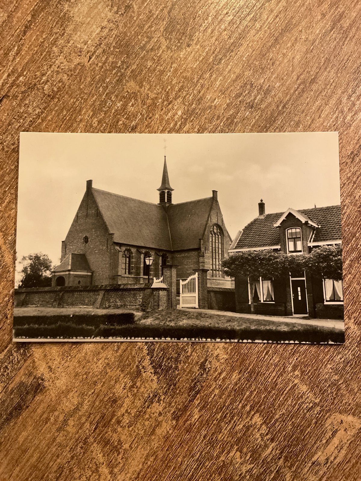 Oegstgeest, Groene Kerkje - Oude Ansichtkaart, Ophalen of Verzenden, 1960 tot 1980, Gelopen, Zuid-Holland