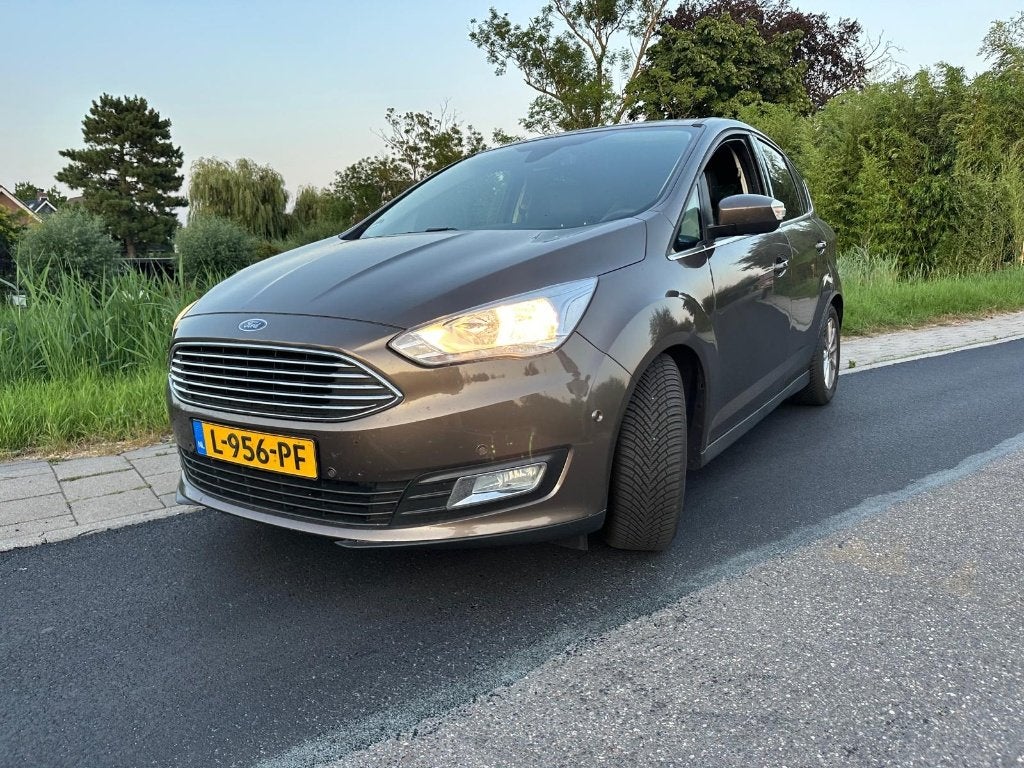 Ford C-Max 1.0 Ecoboost 125pk 2017 Bruin, dealeronderhouden, Auto's, Ford, Voorwielaandrijving, 125 pk, Zwart, Bruin