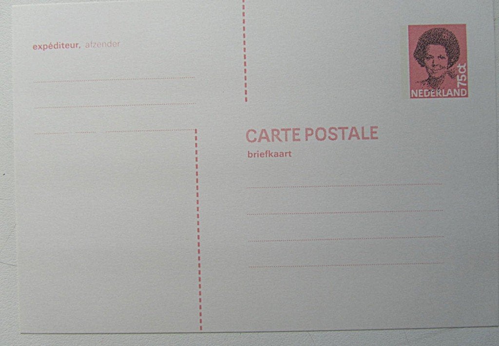 briefkaart 75 cent  ongebruikt, Ophalen of Verzenden, Briefkaart
