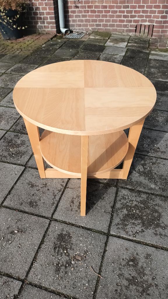 Ikea Vejmon bijzettafel, Gebruikt, Rond, 55 tot 75 cm, Hout