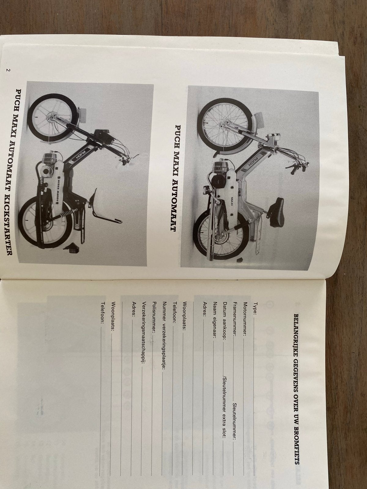 Puch Maxi Instructieboekje - Origineel, Fietsen en Brommers, Ophalen of Verzenden, Gebruikt