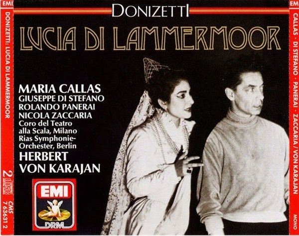 Donizetti- Maria Callas Lucia Di Lammermoor dubbel CD, Gebruikt, Boxset, Opera of Operette, Ophalen of Verzenden