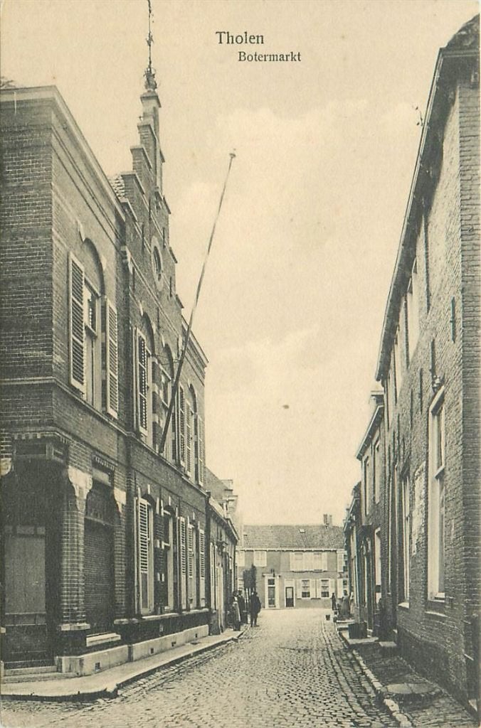 378-388-025 Tholen Botermarkt, Verzenden, Voor 1920, Zeeland