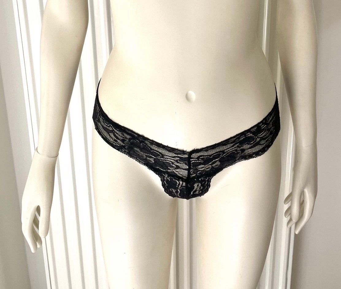 Sexy kanten string - maten XS en S, Ophalen of Verzenden, Zwart, String