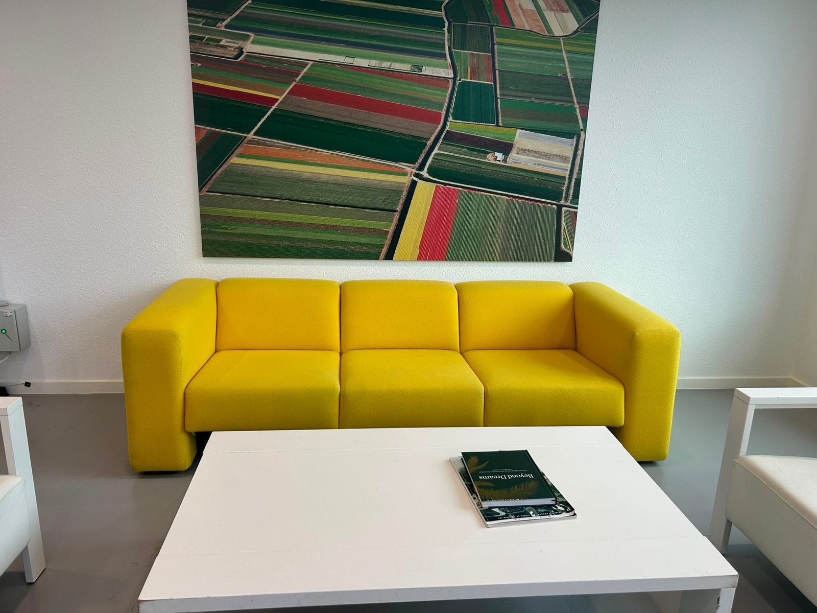 Gelderland Kubus bank - Geel, Gebruikt, Driepersoons, 75 tot 100 cm, Ophalen of Verzenden