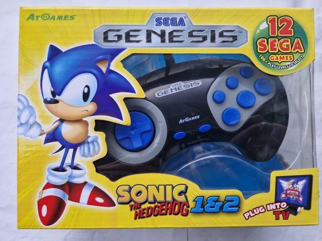 SEGA GENESIS SONIC the hedgehog 1 & 2, Spelcomputers en Games, Avontuur en Actie, 1 speler, Ophalen of Verzenden, Zo goed als nieuw