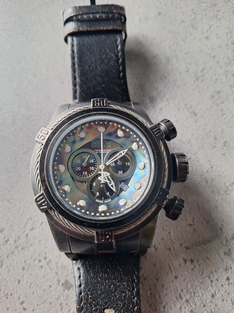 Invicta Bolt Zeus limited edition, model 15969, Sieraden, Tassen en Uiterlijk, Horloges | Heren, Overige merken, Leer, Staal, Polshorloge