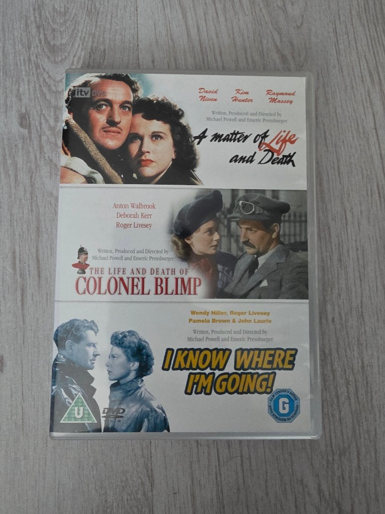 DVD A Matter of Life and Death/Colonel Blimp/I Know..., Cd's en Dvd's, Dvd's | Klassiekers, Ophalen, Import, Engels, Alle leeftijden