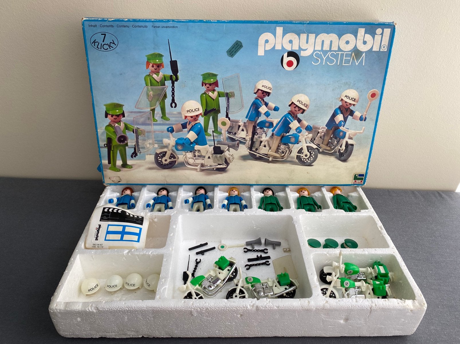 Vintage 1974 Playmobil Klicky b system 3401 in doos geobra, Verzenden, Zo goed als nieuw