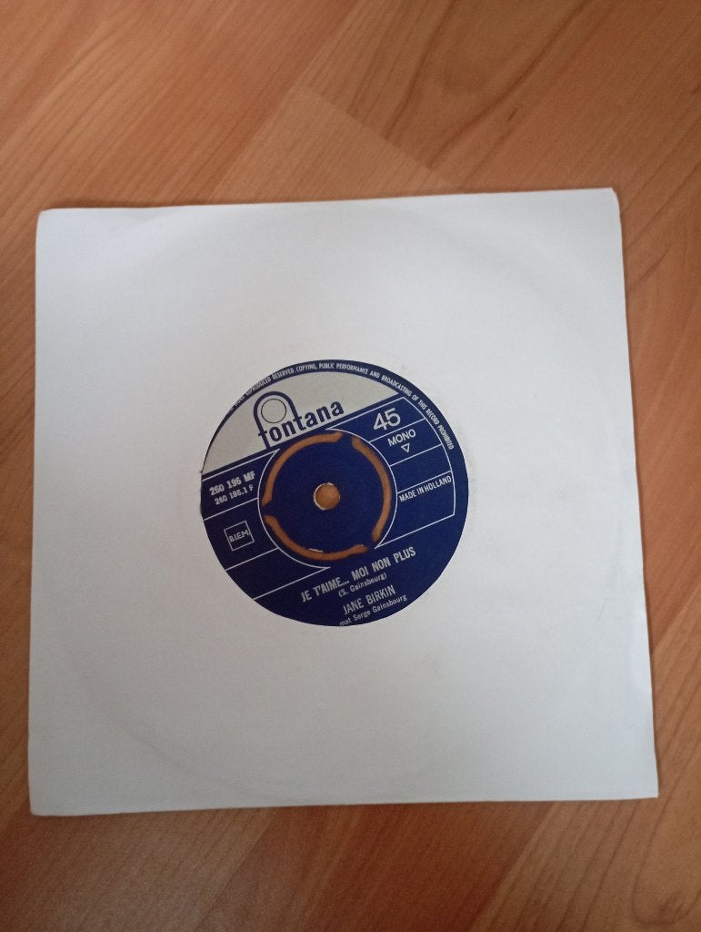 Je taime moi non plus..Jane Birkin, Gebruikt, 7 inch, Ophalen of Verzenden, Pop