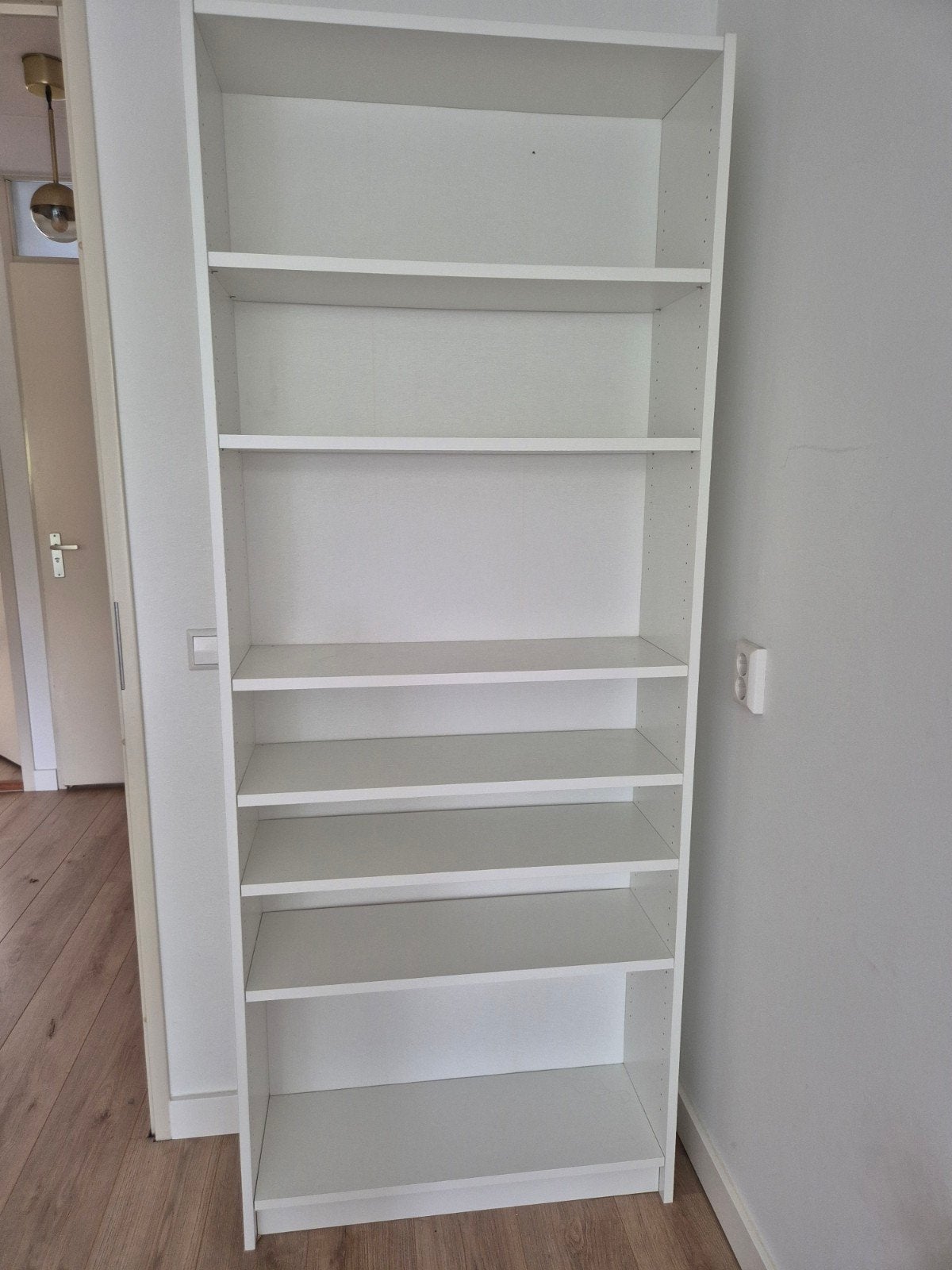 Witte Boekenkast met Verstelbare Planken, Ophalen