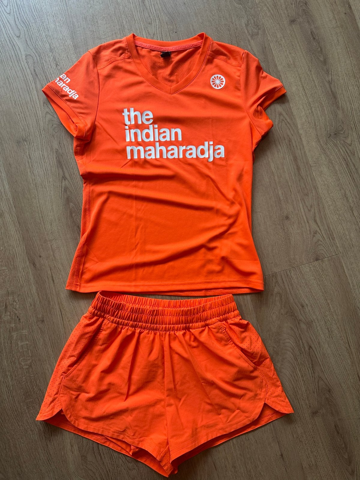 The Indian Maharadja sportset - Oranje - Maat xs, Oranje, Ophalen of Verzenden, Zo goed als nieuw, Racketsport