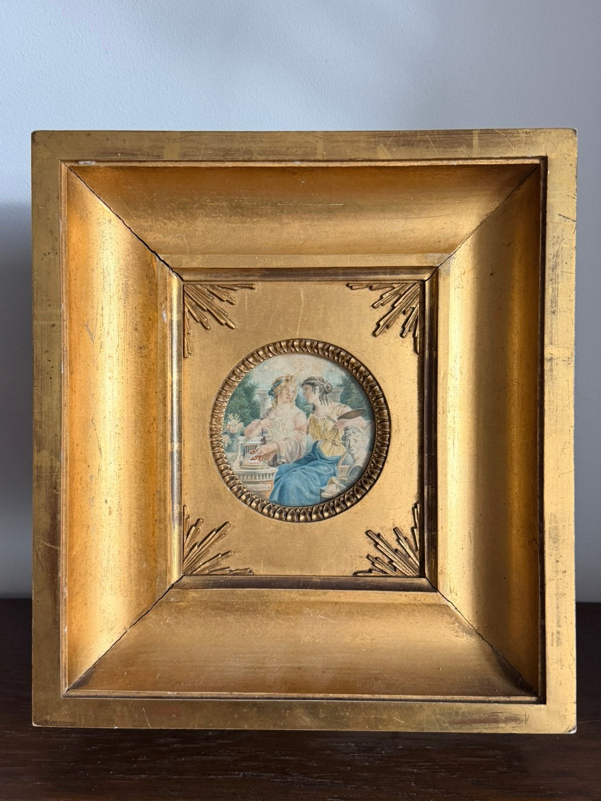 Empire aquarel ‘Amicitia’, circa 1800, Ophalen of Verzenden