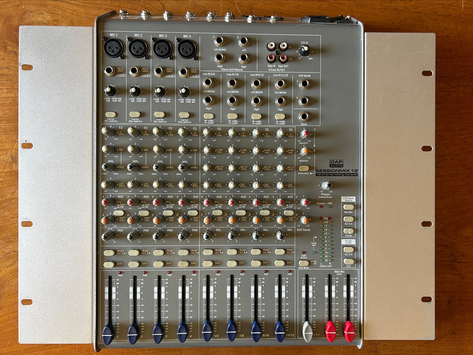 DAP Audio SessionMix 12 mengpaneel, Ophalen of Verzenden, Gebruikt, 10 tot 20 kanalen, Microfooningang