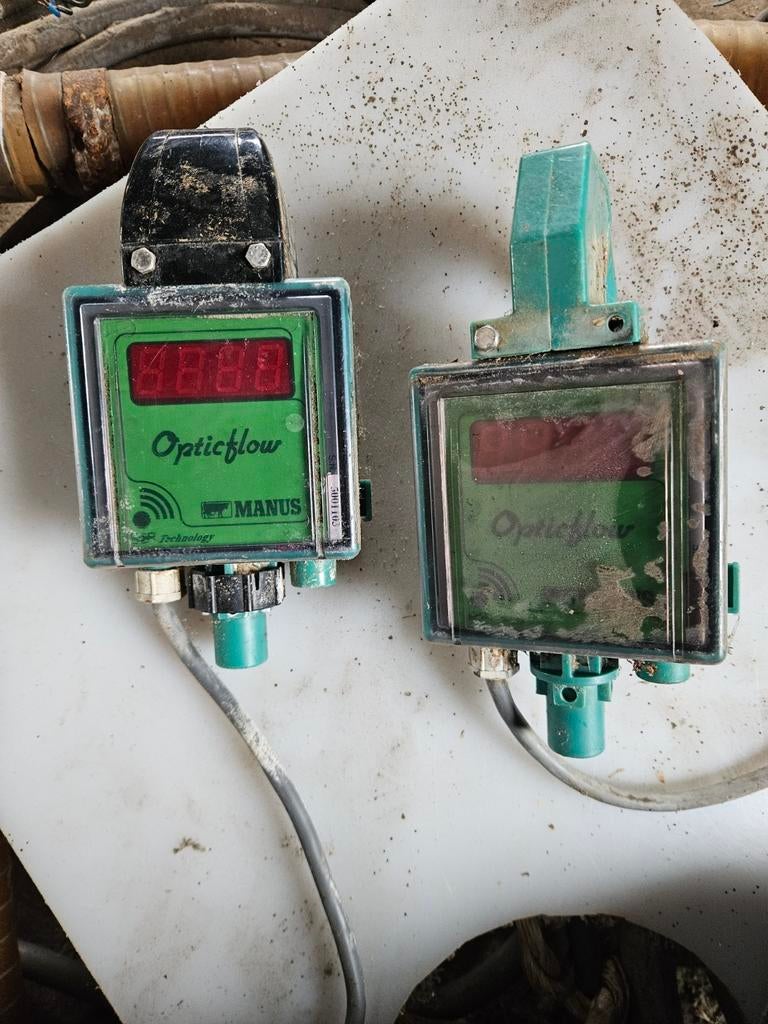Te koop 2 Manus Delaval opticflow melkmeters, Ophalen of Verzenden, Gebruikt