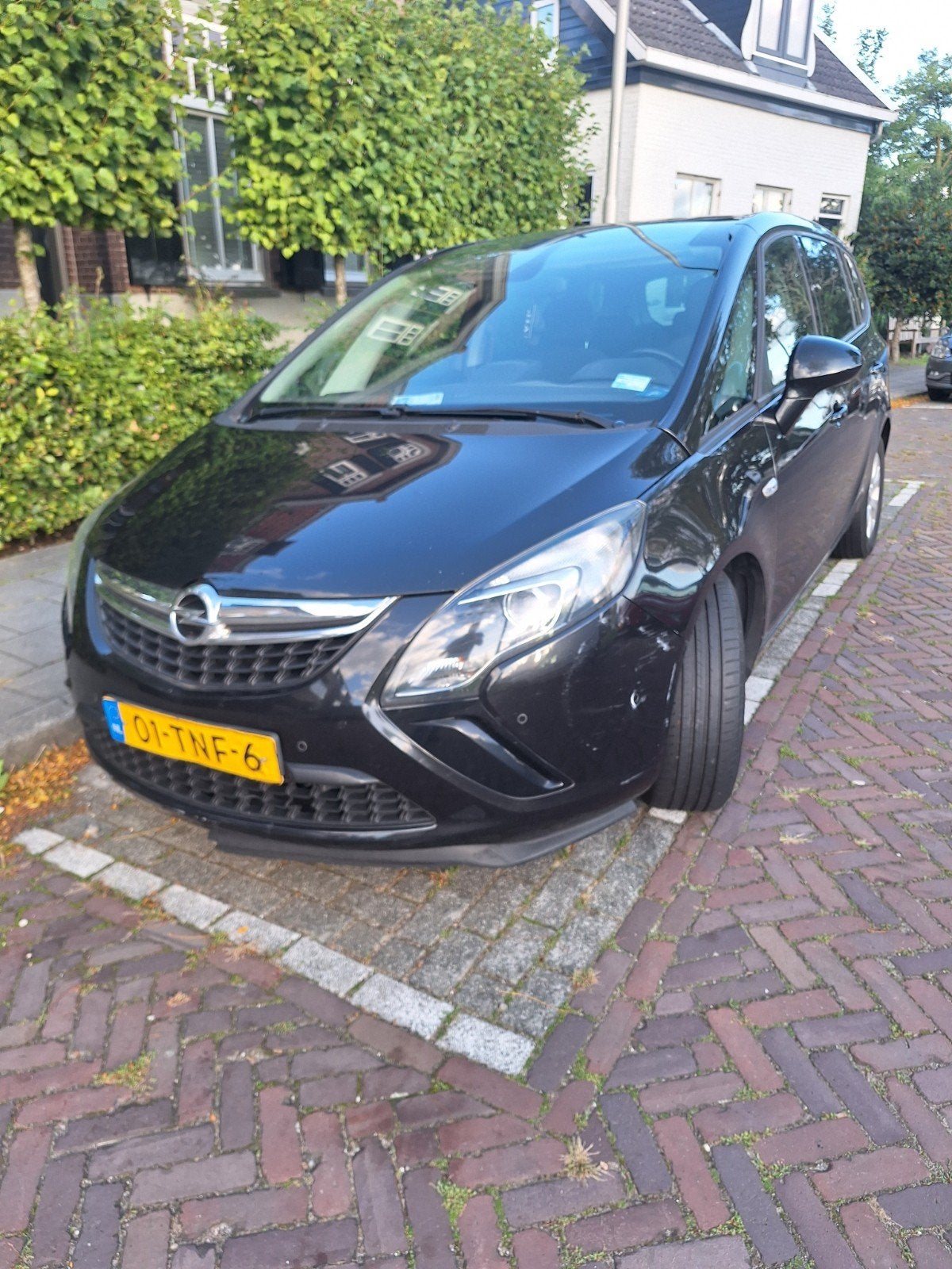 Opel Zafira 1.4 T 103KW AUT 2012 Zwart, Auto's, Opel, 1250 kg, 4 cilinders, 7 stoelen, Zwart