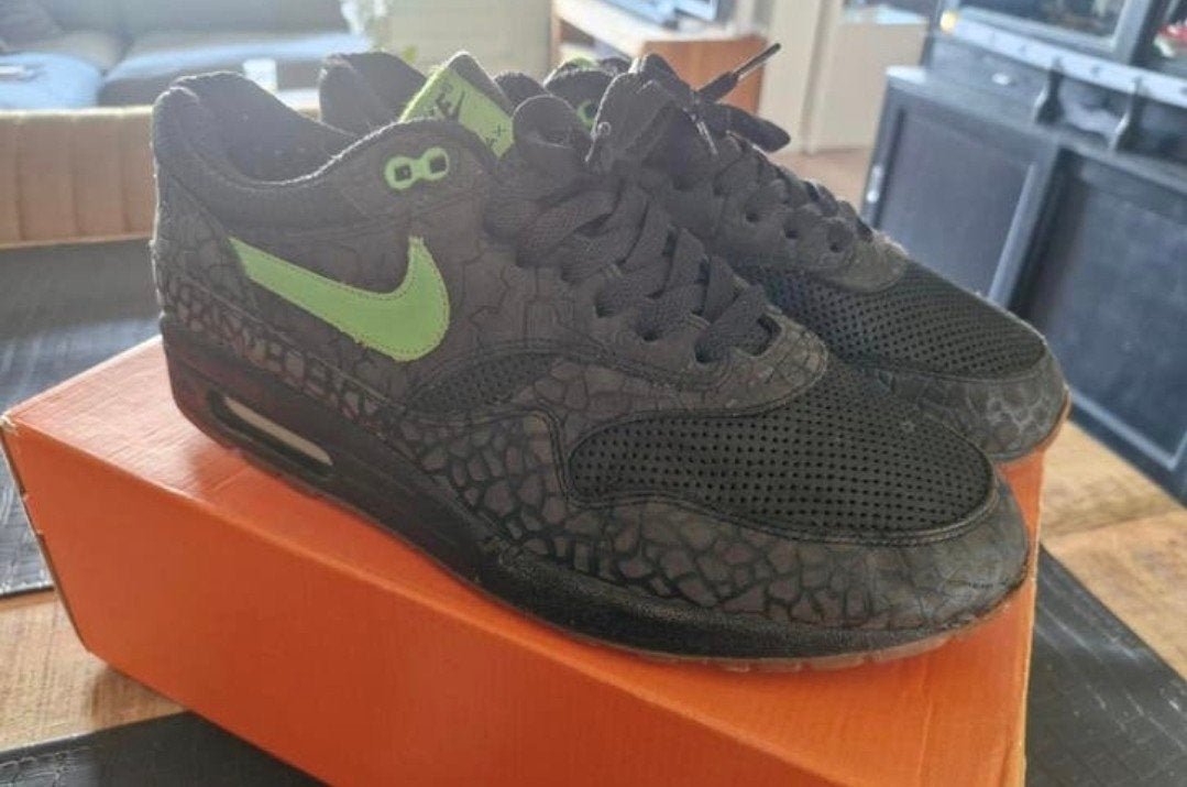 Nike air max one 1 premium hufquake us 11 eu 45 gedragen, Ophalen, Overige kleuren, Nike, Sneakers of Gympen