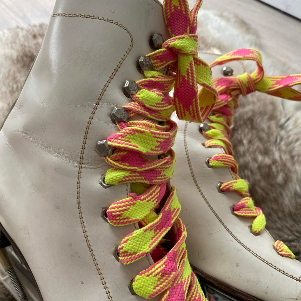 Vintage leren schaatsen sheffield steel silver blazed, Sport en Fitness, Schaatsen, Overige merken, Gebruikt, Ophalen of Verzenden