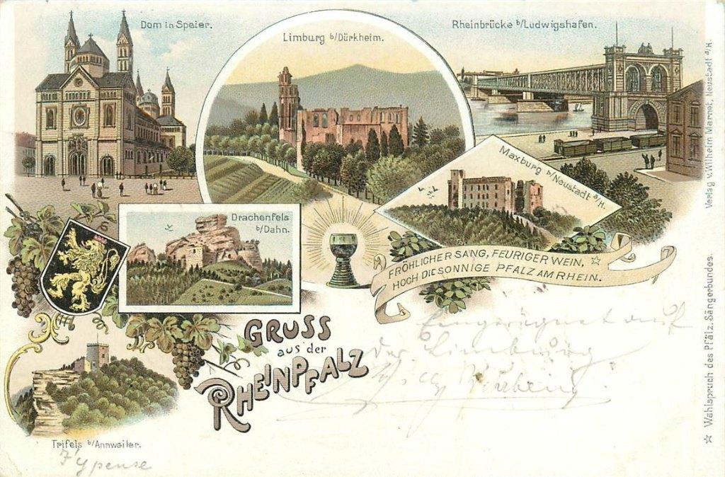 701-245-001 Rheinpfalz Litho, Verzenden, Voor 1920, Duitsland