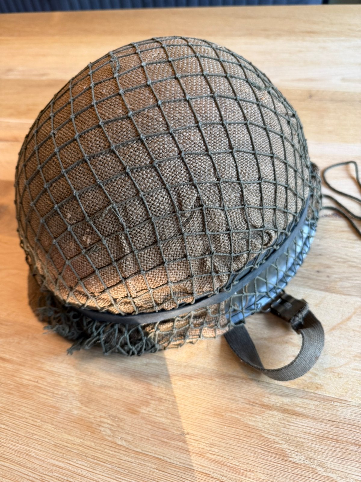 Stalen Nederlandse leger helm, Ophalen of Verzenden, Nederland, Helm of Baret
