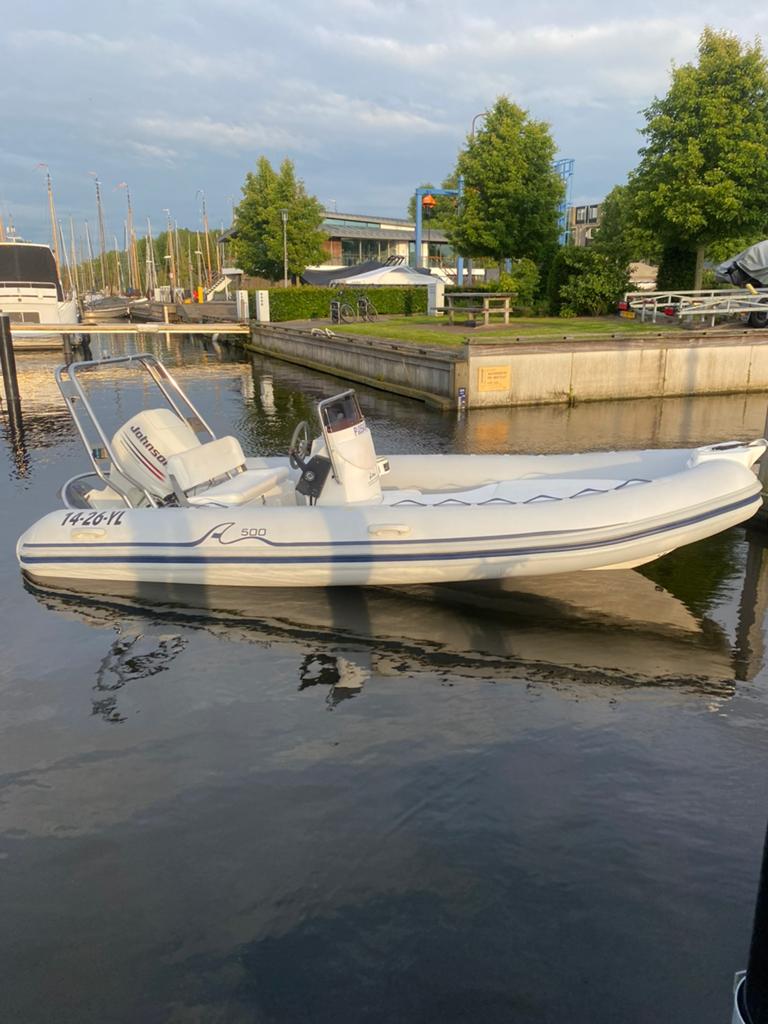 Arimar 500 rib + 60 pk jhonson + trailer complete set!, Watersport en Boten, 60 pk, 5 m, 2 m, 30 cm
