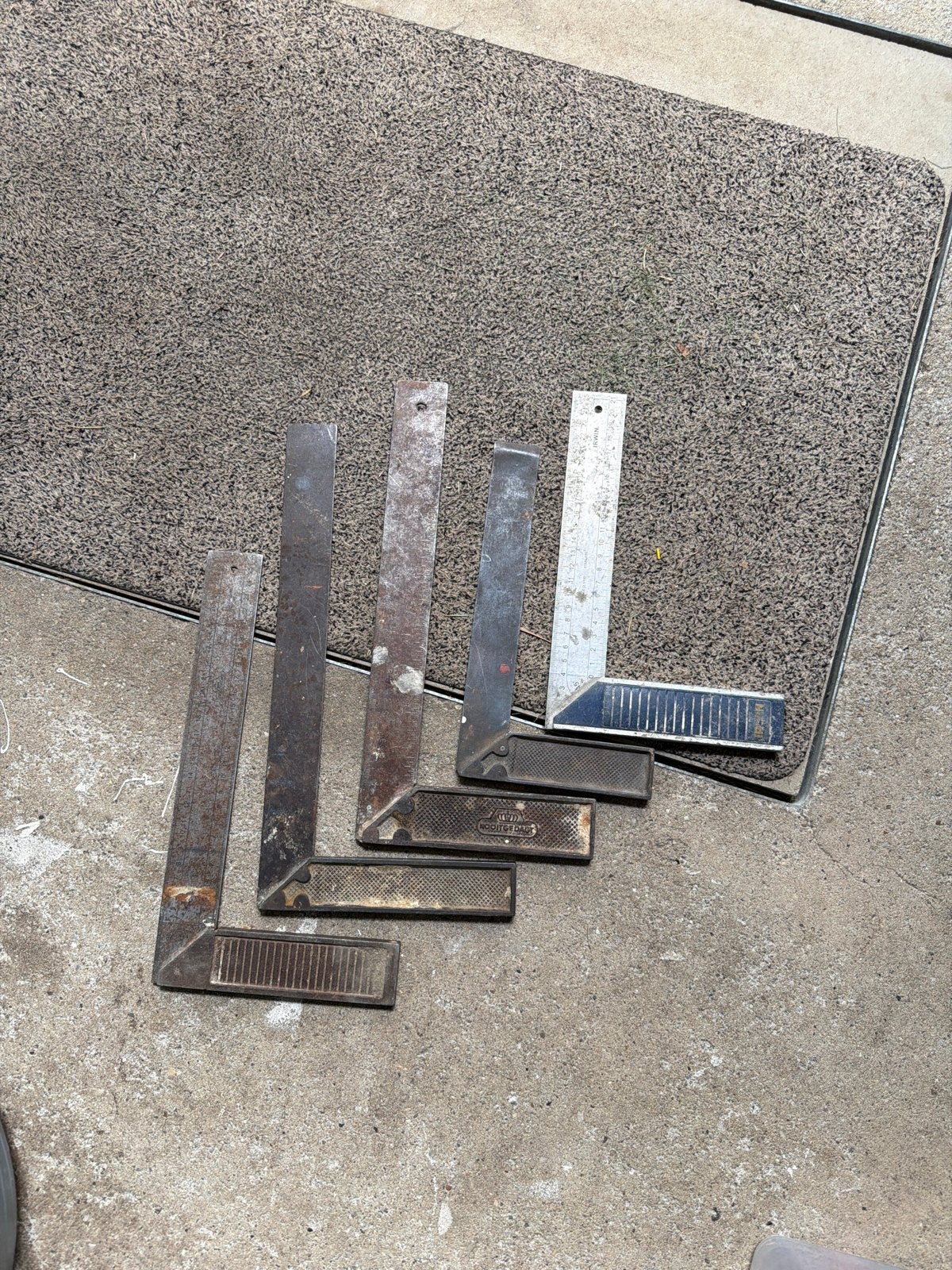 Set van 5 vintage winkelhaken - Diverse maten, Ophalen, Gebruikt, Overige typen