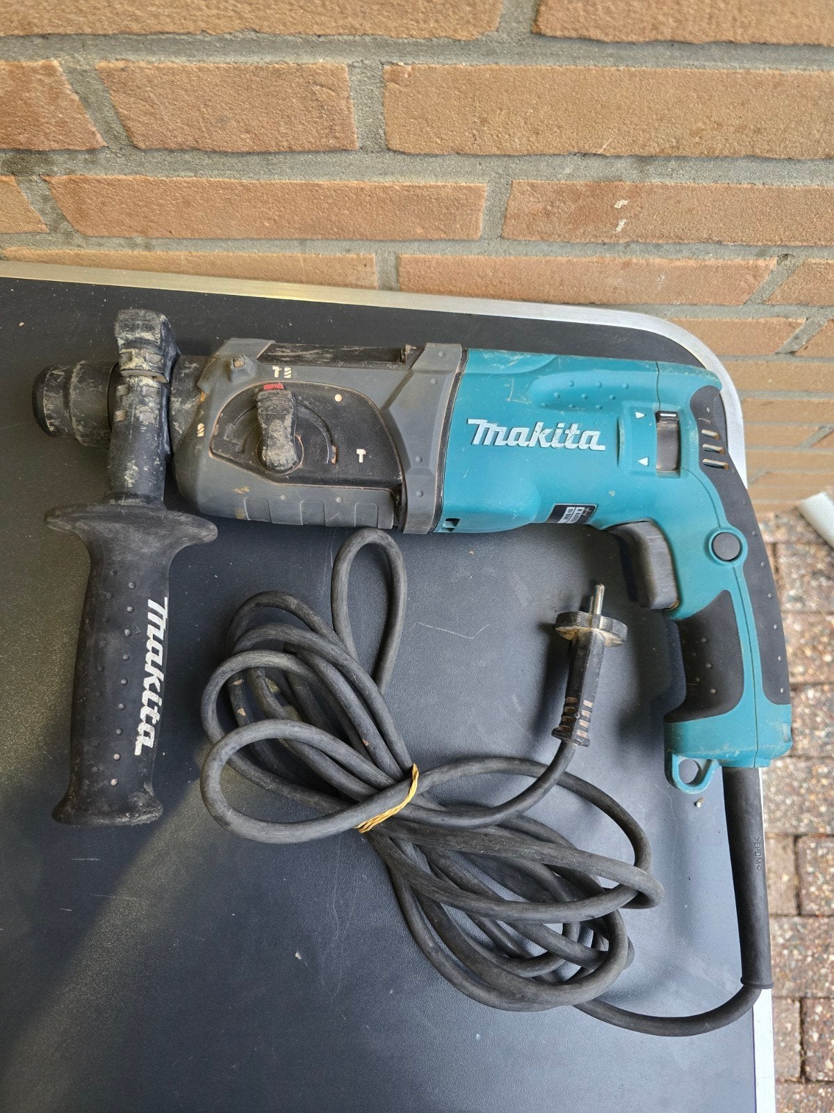 Makita HR2470 Boorhamer - Krachtig en Betrouwbaar, Boor- en/of Breekhamer, Ophalen of Verzenden, Klopboormechanisme, Gebruikt