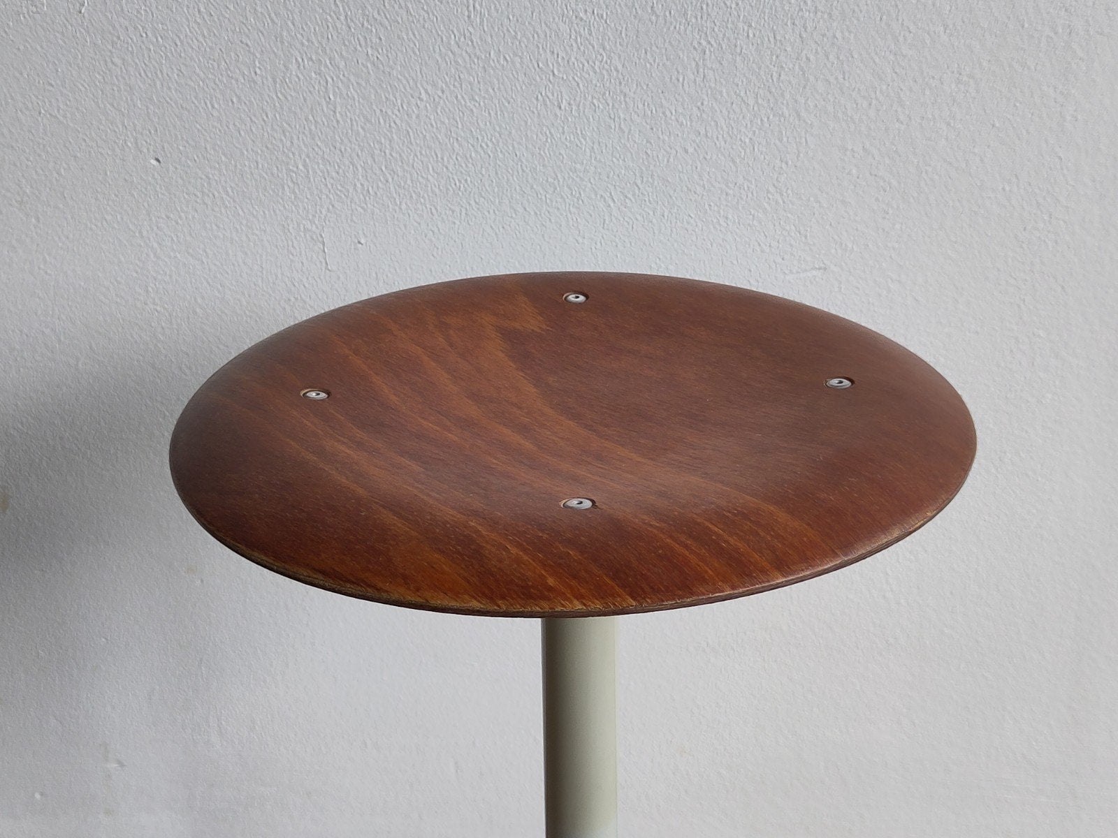 Vintage Industriële Kruk Hout Metaal Krukje Bijzettafeltje, Ophalen, Gebruikt, ., .
