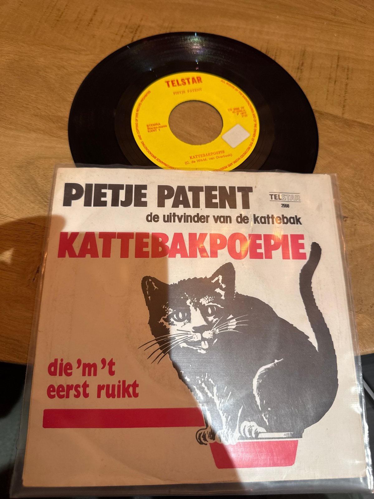 Pietje Patent - Kattebakpoepie (7 inch vinyl single), Gebruikt, 7 inch, Ophalen of Verzenden, EP