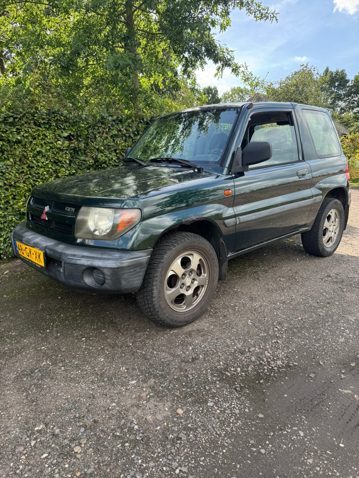 Mitsubishi Pajero 1.8 GDI 3DRS 2001 Groen, Auto's, 680 kg, 4 cilinders, 1834 cc, 4 stoelen