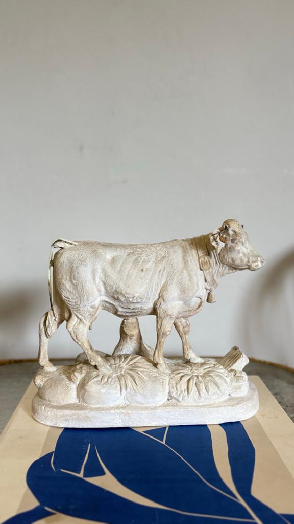 Oud sculptuur, Gips, Ophalen of Verzenden, 20 - 50 cm, Wit