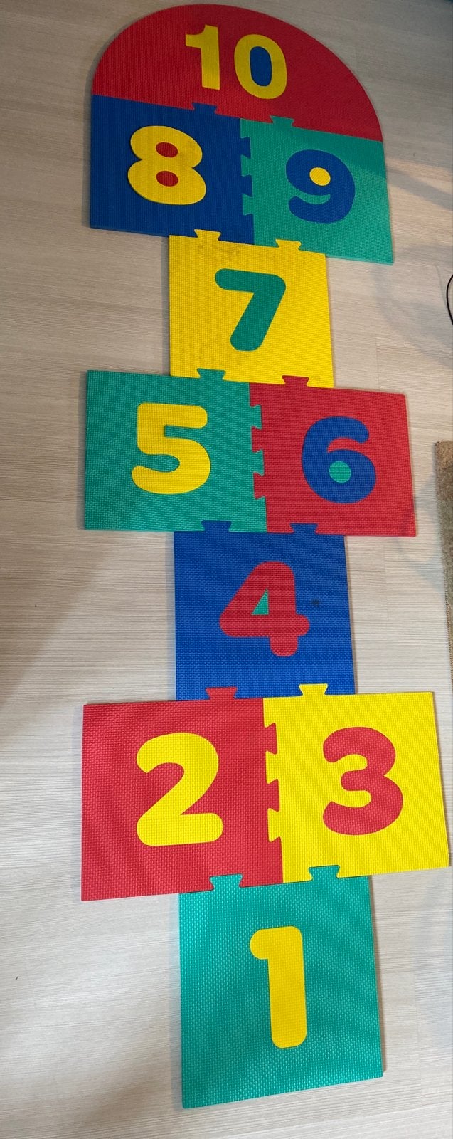 Cijfermatten Speelmat Kinderen Vloerpuzzel, Ophalen of Verzenden, Gebruikt, Rekenen