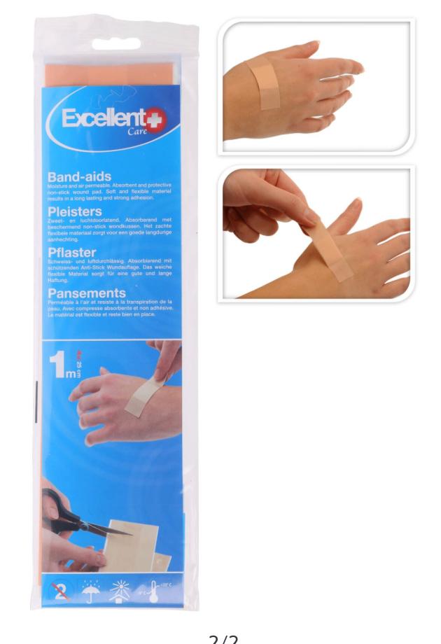 Pleister strook 100cm - 6cm breed - Non-sticking wondkussen, Diversen, Verzenden, Nieuw