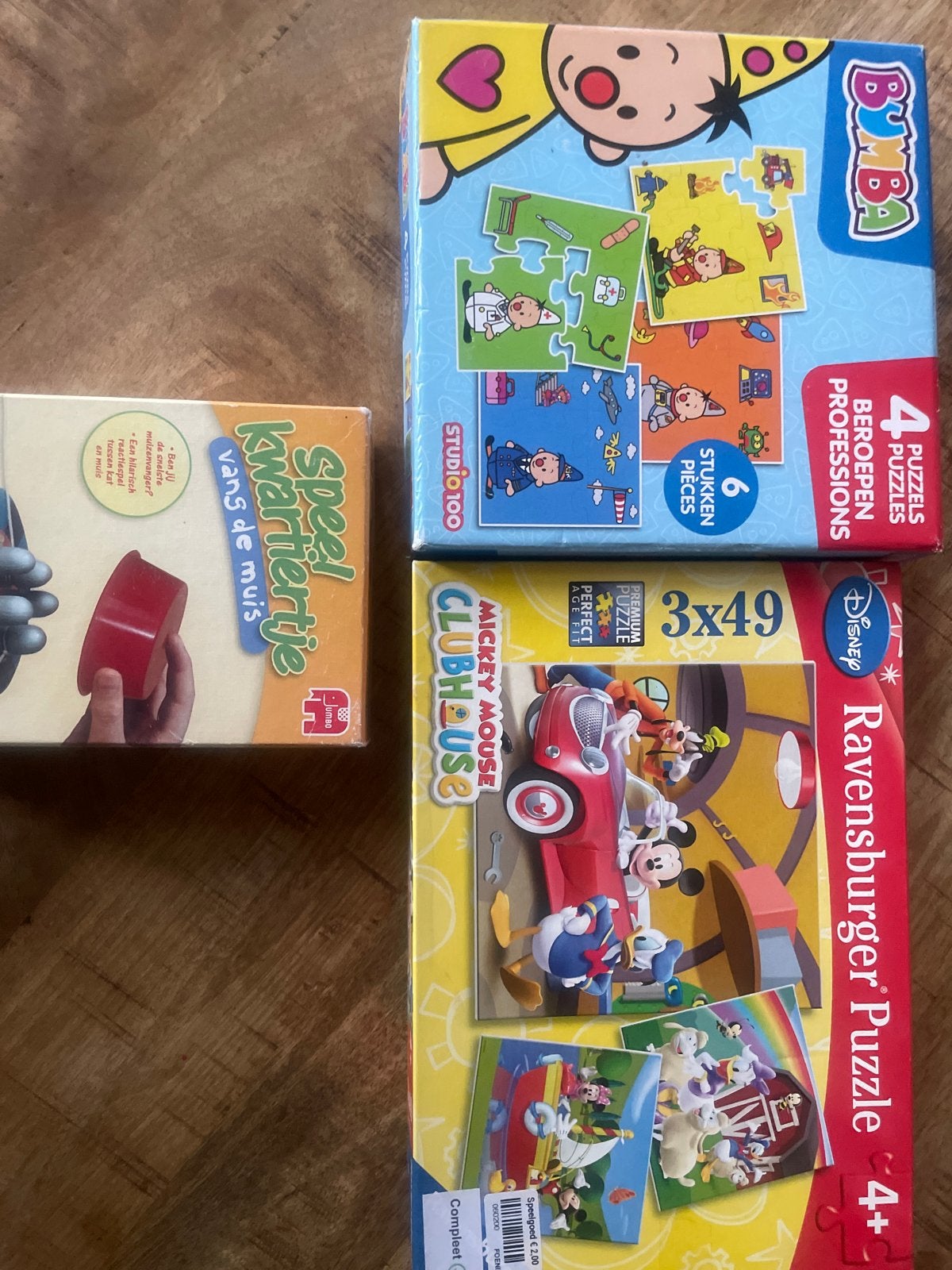 Puzzelset: Bumba, Mickey Mouse & Speelkwartiertje, Ophalen of Verzenden, 10 tot 50 stukjes, Gebruikt, 2 tot 4 jaar
