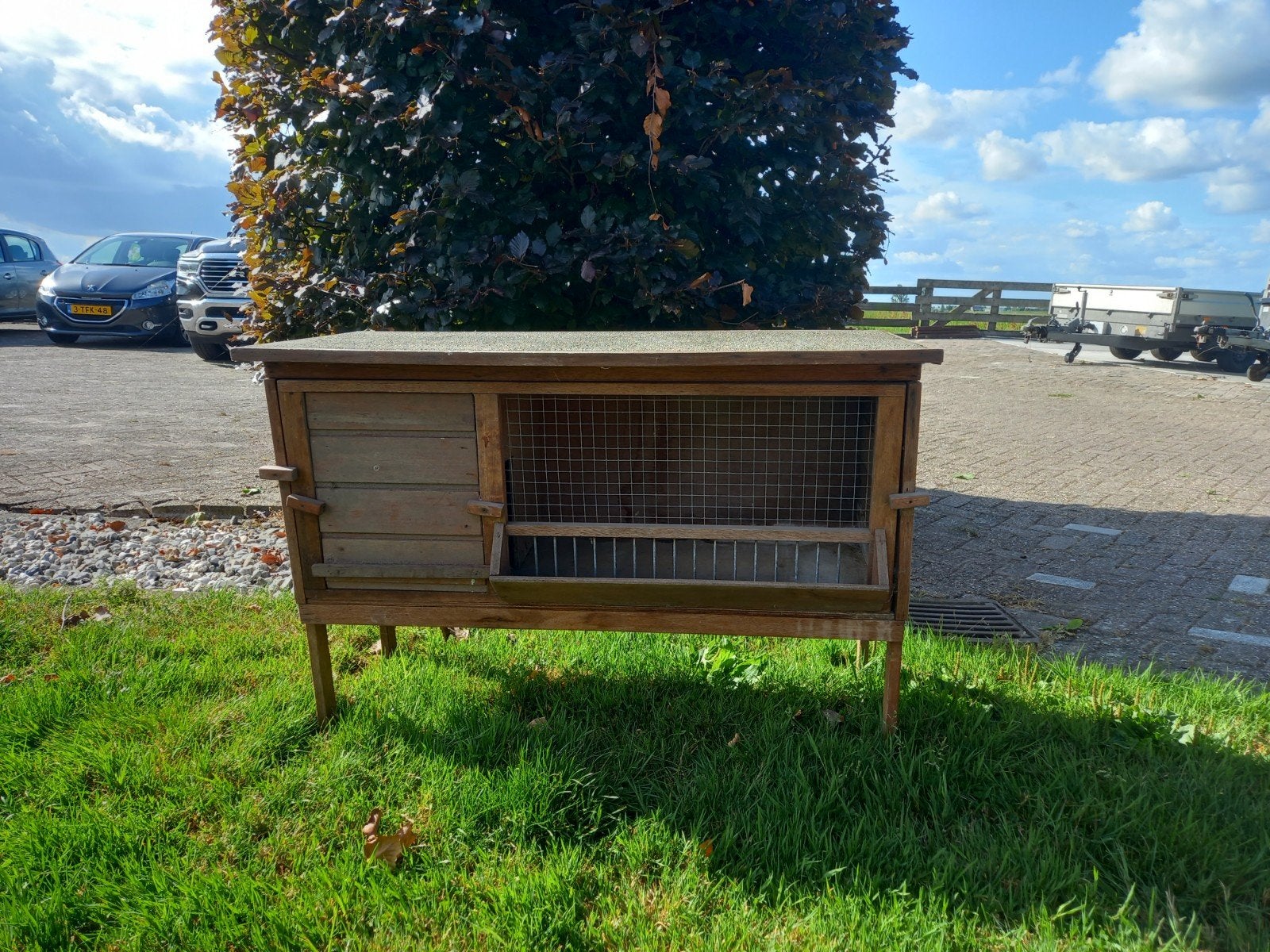Konijnenhok, Dieren en Toebehoren, Knaagdieren en Konijnen | Hokken en Kooien, Ophalen, 90 cm of meer, Hok, 110 cm of meer
