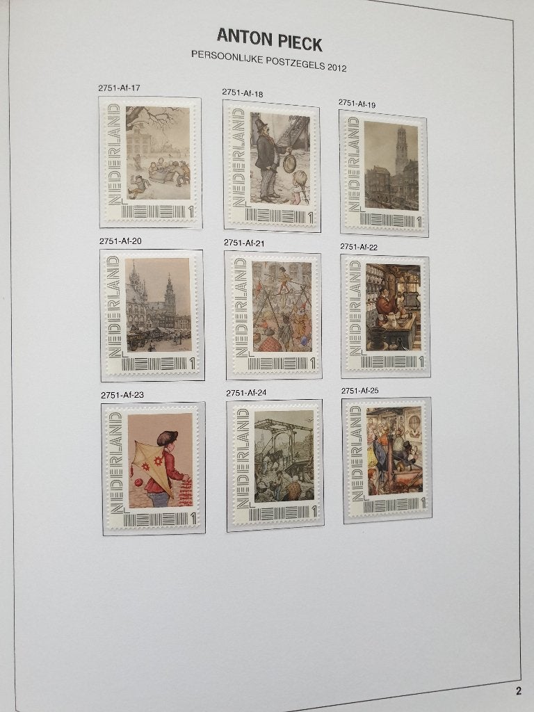 Nederland Complete Serie: Anton PIeck (25 stuks), Postzegels en Munten, Ophalen of Verzenden, Na 1940, Postfris