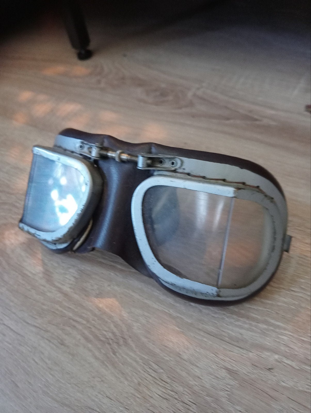 Originele WW2 Pilotenbril - Vintage Luchtvaart Collectie, Ophalen, Luchtmacht, Engeland
