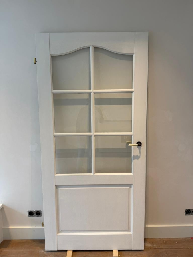 Massief houten binnendeuren (5 Stuks), Ophalen, Glas, Binnendeur, 200 tot 215 cm