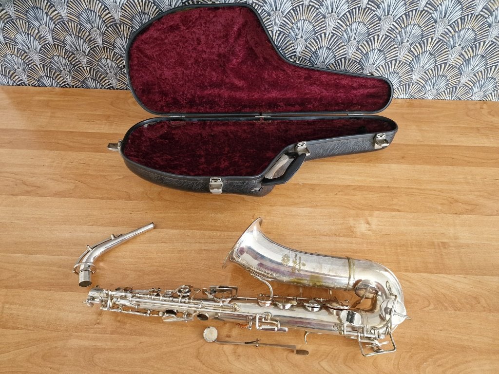 Saxofoons te koop, Ophalen of Verzenden, Gebruikt, Alt, Met koffer