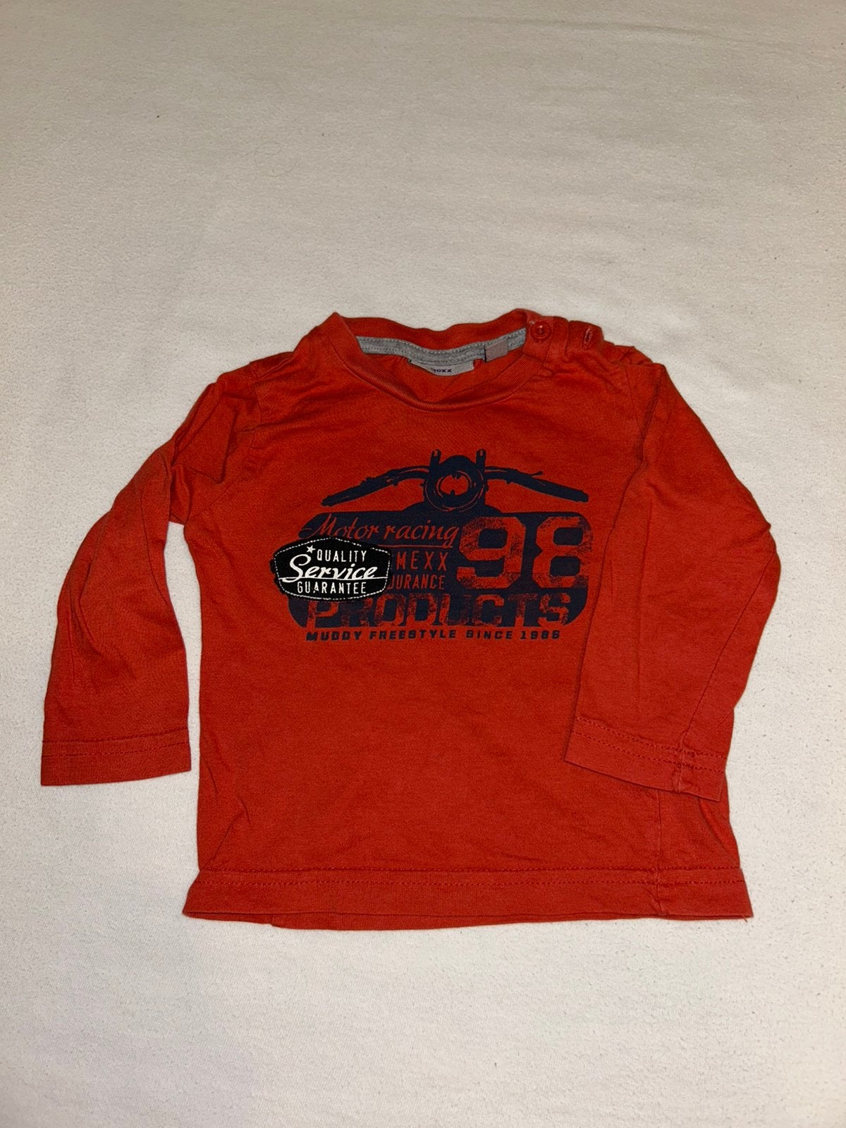 Mexx oranje shirtje maat 68, Ophalen of Verzenden, Zo goed als nieuw, Jongetje, Shirtje of Longsleeve