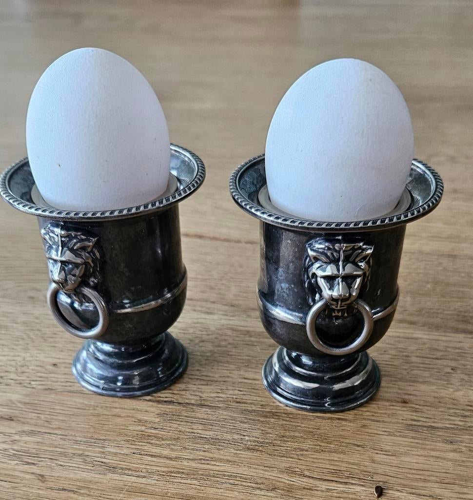 Zwaar verzilverde miniatuur wijnkoelers, Antiek en Kunst, Ophalen of Verzenden