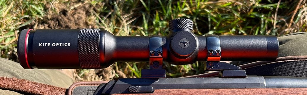 Kite optics B6 drukjachtkijker 1-6x24, Sport en Fitness, Schietsport-accessoires, Ophalen of Verzenden, Zo goed als nieuw