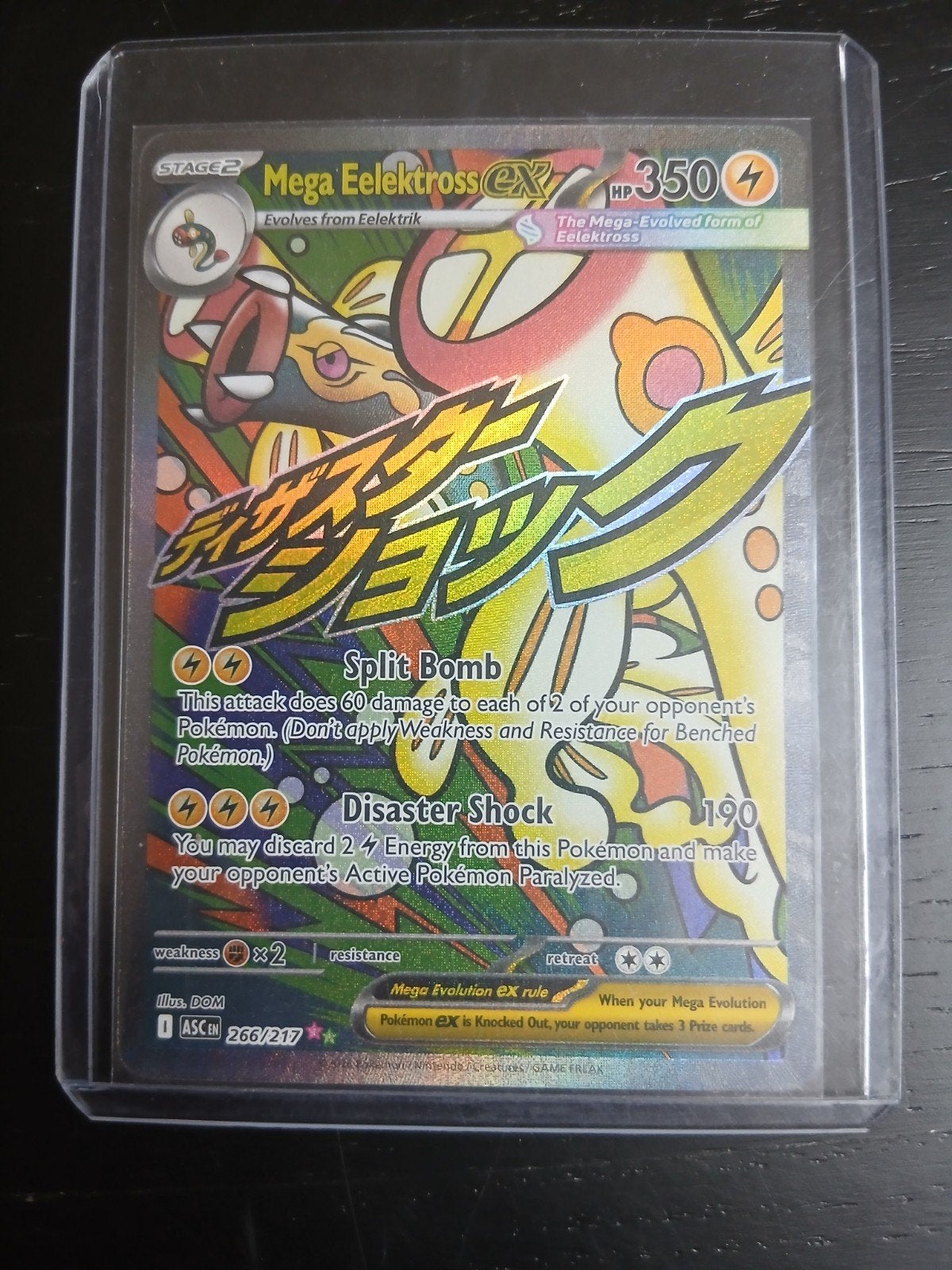 Mega Eelektross EX Pokémon kaart - Goede staat, Ophalen