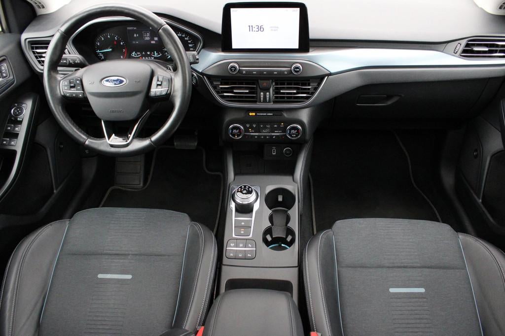 Ford Focus Wagon 1.5 EcoBoost Active PANO I KEYLESS I CARPLA, Zwart, Leder en Stof, Wit, Adaptive Cruise Control